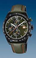 Horlogeband Festina F20344-6 Leder Olijfgroen 22mm - thumbnail