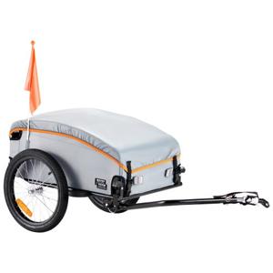 VEVOR fietskar 45kg draagvermogen transportkar opvouwbaar en compact op te bergen met universele koppeling waterdichte hoes 40cm wielen veilige reflectoren geschikt voor 558,8-711,2mm fietswielen