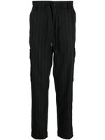 Versace Jeans Couture drawstring-waist striped trousers - Noir - thumbnail