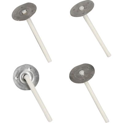 Lonten voor kaarsen in houder, Geschikt voor houders met een diameter van 20-65 mm, L: 3,5 cm, dikte 2 mm, 100 stuk/ 1 doos