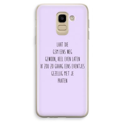 GSM: Samsung Galaxy J6 (2018) Transparant Hoesje