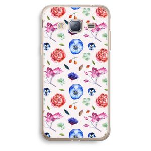 Bloemetjes: Samsung Galaxy J3 (2016) Transparant Hoesje