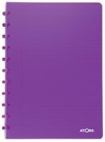 Atoma Trendy schrift, ft A4, 144 bladzijden, commercieel geruit, transparant paars