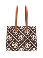 Tory Burch sac cabas en cuir à logo imprimé - Marron