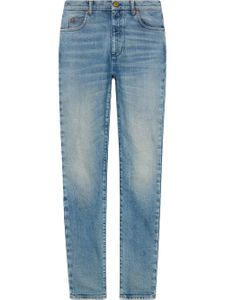 Gucci jean skinny à motif zèbre - Bleu