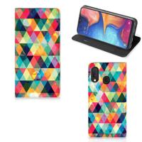Samsung Galaxy A20e | Hoesje met Magneet | Geruit