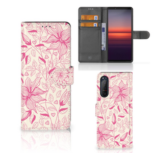 Sony Xperia 5II Hoesje Pink Flowers