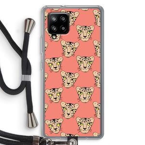 Tijger: Samsung Galaxy A42 5G Transparant Hoesje met koord