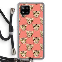 Tijger: Samsung Galaxy A42 5G Transparant Hoesje met koord