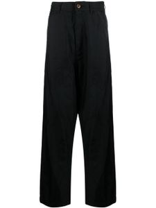 Black Comme Des Garçons pantalon sarouel à taille haute - Noir