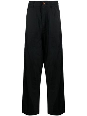 Black Comme Des Garçons pantalon sarouel à taille haute - Noir