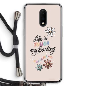 Tough Life: OnePlus 7 Transparant Hoesje met koord