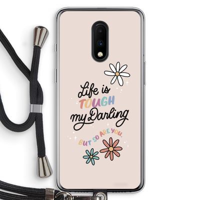 Tough Life: OnePlus 7 Transparant Hoesje met koord