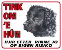 Wetterhoun Waakbord - Tink om u Hun