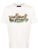 AMIRI t-shirt en coton à imprimé léopard - Tons neutres