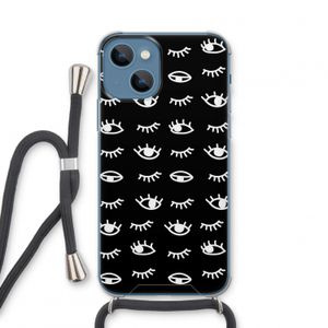 Eye pattern #3: iPhone 13 mini Transparant Hoesje met koord