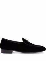 Giuseppe Zanotti mocassins GZ Rudolph en velours - Noir