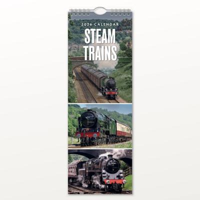 Stoomtrein Slimline Kalender 2026