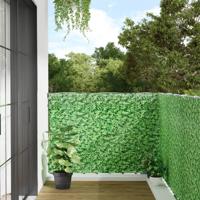 VidaXL Balkonscherm plantpatroon 700x120 cm pvc groen