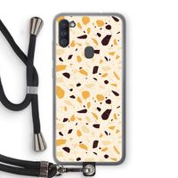 Terrazzo N°13: Samsung Galaxy A11 Transparant Hoesje met koord