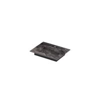 INK Post Wastafel keramische slab envelop bak met 1 kraangat 60x45x1 Venice brown glossy