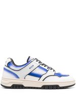 MSGM baskets en cuir de veau - Bleu