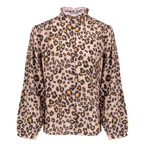 Geisha Meisjes top - Panter - Zand / Zwart