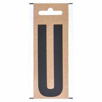 Huisvuil containersticker letter U 10 cm