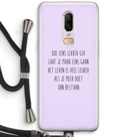 Gek: OnePlus 6 Transparant Hoesje met koord