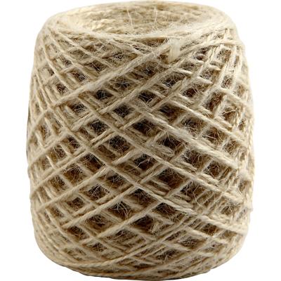 Creativ Company Natuurlijk hennep, dikte 1-2 mm, naturel, 150 m/ 1 rol