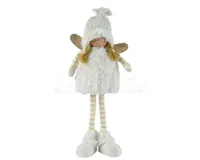 Kerstpop Engel Staand Wit 35cm
