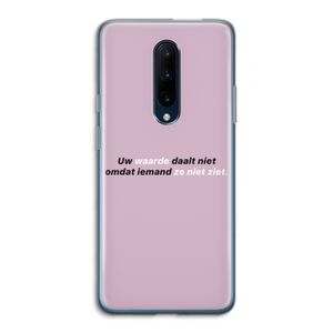 uw waarde daalt niet: OnePlus 7 Pro Transparant Hoesje