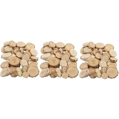 Kleine hobby schijfjes - mix ca 420x stuks - hout - hobby - knutselen - knutselhoutjes