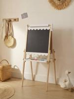 Vouwbaar bord, in 3 hoogtes verstelbaar wit