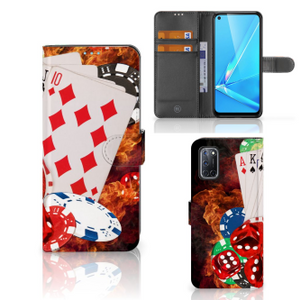 OPPO A72 | OPPO A52 Wallet Case met Pasjes Casino