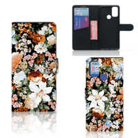 Hoesje voor Alcatel 1S (2021) Dark Flowers - thumbnail