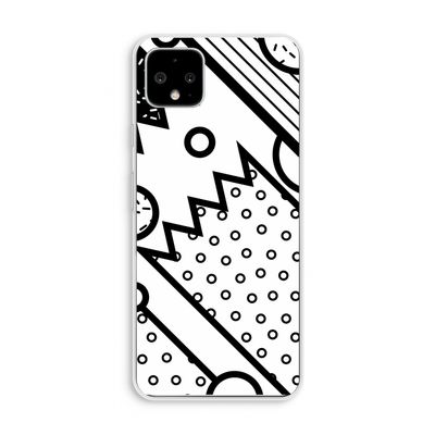 Pop Art #4: Pixel 4 XL Transparant Hoesje