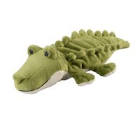 Magnetron warmte knuffel krokodil groen 35 cm   - - thumbnail