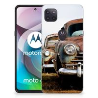 Motorola Moto G 5G Siliconen Hoesje met foto Vintage Auto