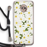 Summer Daisies: Motorola Moto G6 Transparant Hoesje met koord