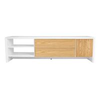 Tenzo TV-meubel Profil - wit/eiken - 44x150x47 cm - Leen Bakker - thumbnail
