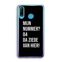 Da ziede van hier - Zwart: Huawei P30 Lite Transparant Hoesje