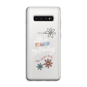 Tough Life: Samsung Galaxy S10 4G Transparant Hoesje