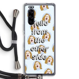 Hello: Sony Xperia 5 Transparant Hoesje met koord