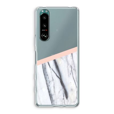 A touch of peach: Sony Xperia 5 III Transparant Hoesje