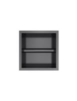 Hotbath &MORE Inbouw nis & borstelgarnituur 90x16x12,6cm Geborsteld Zwart PVD