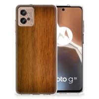 Motorola Moto G32 | Bumper Hoesje | Donker Hout
