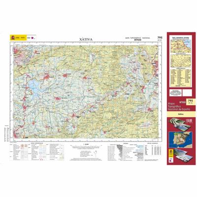 Topografische kaart 795 MT50 Xátiva | CNIG - Instituto Geográfico Nacional1
