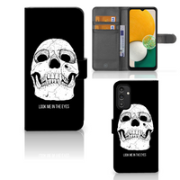 Telefoonhoesje met Naam Samsung Galaxy A14 4G Skull Eyes - thumbnail