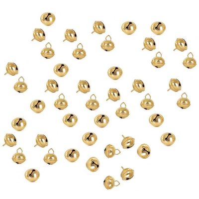 72x Metalen belletjes goud met oog 12 mm hobby/knutsel benodigdheden 72x Metalen belletjes goud met oog 12 mm hobby/knutsel benodigdheden